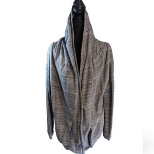 Aritzia Wilfred Free Rousseau zip up cardugan size S stripped grey